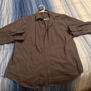 Long sleeve button up mens dress shirt.